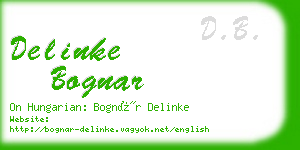 delinke bognar business card